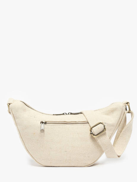Crossbody Bag Jute Hindbag Beige jute JU other view 3