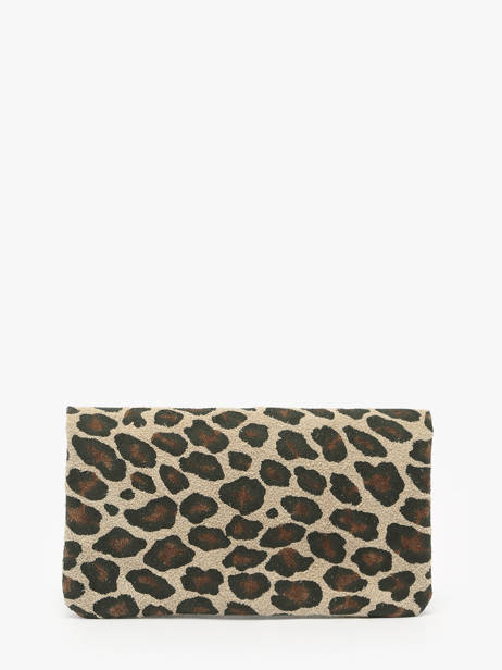 Porte-monnaie Leopard Cuir Milano Beige velvet leopardo VL23113 vue secondaire 2