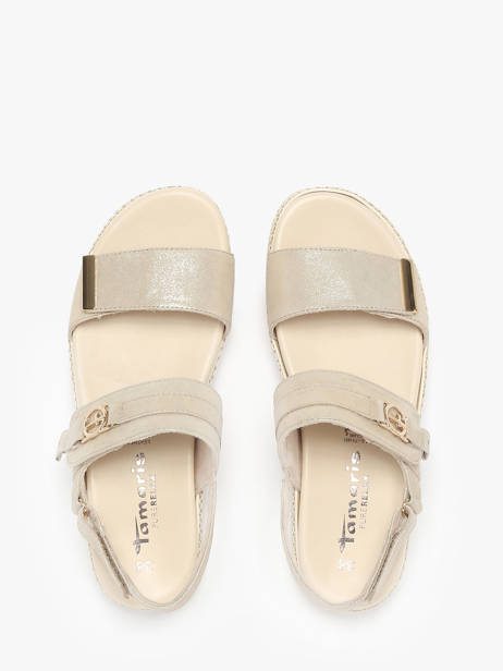 Sandales En Cuir Tamaris Beige women 44 vue secondaire 3