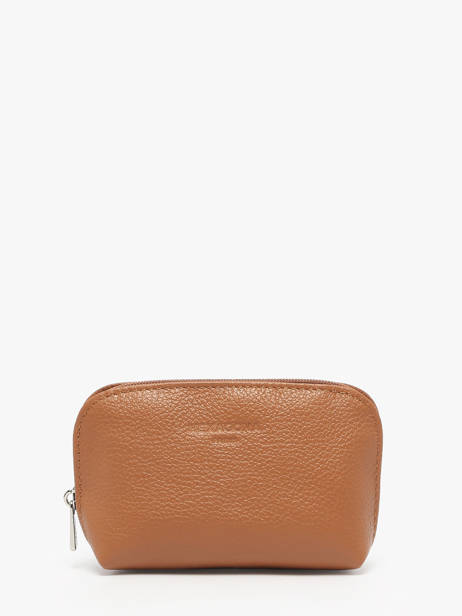 Coin Purse Leather Hexagona Brown confort 467389