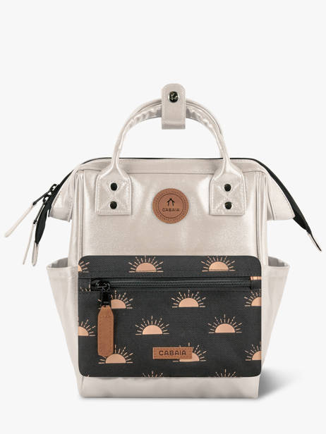 Sac à Dos 1 Compartiment Cabaia Argent adventurer XS vue secondaire 2