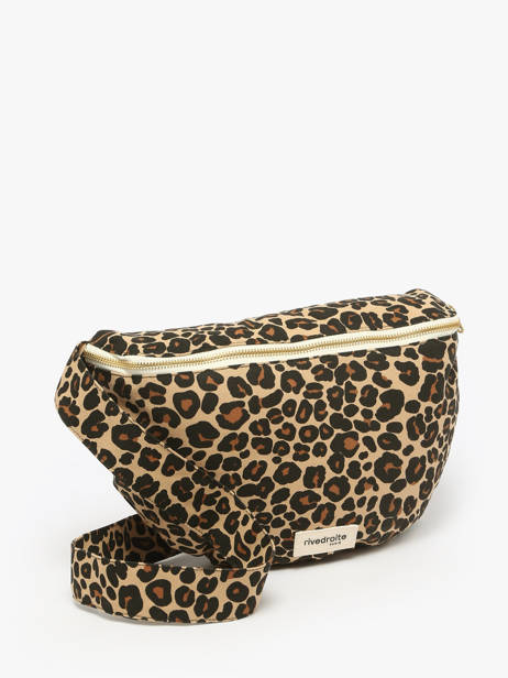 Le Sac Banane Custine Xl Coton Recyclé Rivedroite Marron forever wild CUSTXFOR vue secondaire 1