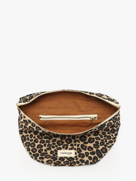 Le Sac Banane Custine Xl Coton Recyclé Rivedroite Marron forever wild CUSTXFOR vue secondaire 2