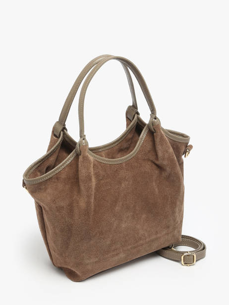 Sac Porté épaule Velvet Caviar Cuir Milano Marron velvet caviar VC241111 vue secondaire 2