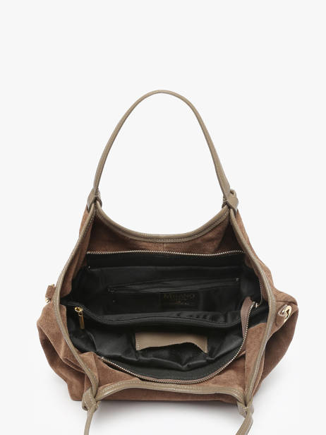 Sac Porté épaule Velvet Caviar Cuir Milano Marron velvet caviar VC241111 vue secondaire 3