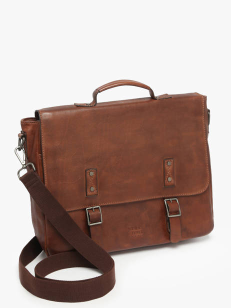 Porte Documents (main) Basilic pepper Marron traveler BTRA02 vue secondaire 1
