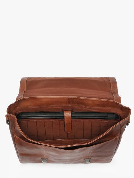 Porte Documents (main) Basilic pepper Marron traveler BTRA02 vue secondaire 2