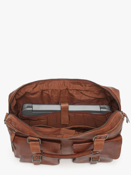 Porte Documents (main) Basilic pepper Marron traveler BTRA08 vue secondaire 2