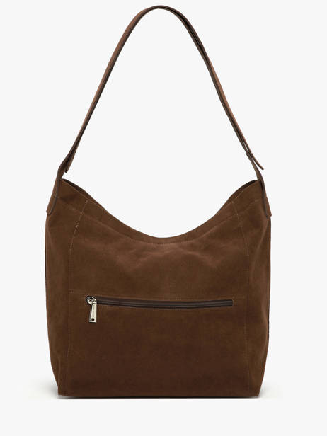 Sac Porté épaule Lancaster Marron suedine kba 62 vue secondaire 3