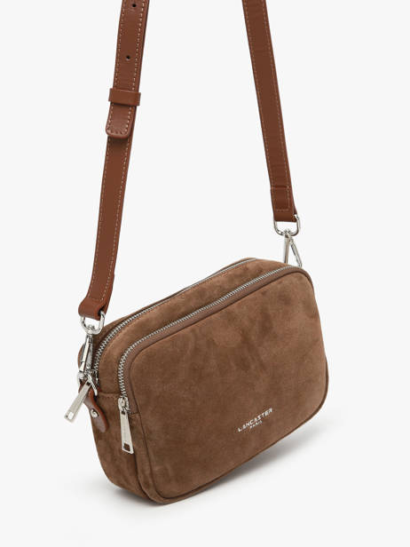 Sac Bandoulière Suede Cuir Lancaster Marron suede 65 vue secondaire 1
