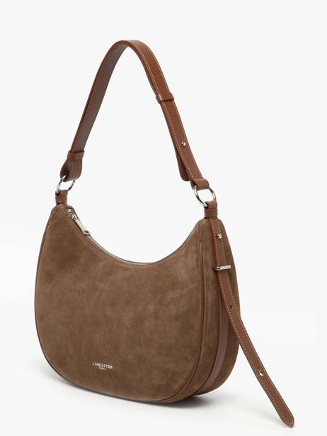 Sac Porté épaule Suede Cuir Lancaster Marron suede 82 vue secondaire 1