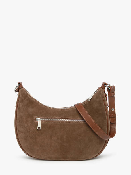 Sac Porté épaule Suede Cuir Lancaster Marron suede 82 vue secondaire 3