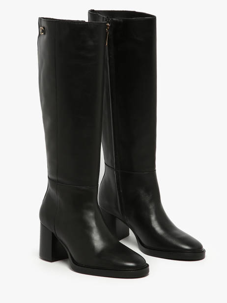 Bottes à Talon En Cuir Tommy hilfiger Noir women 8865BDS vue secondaire 1