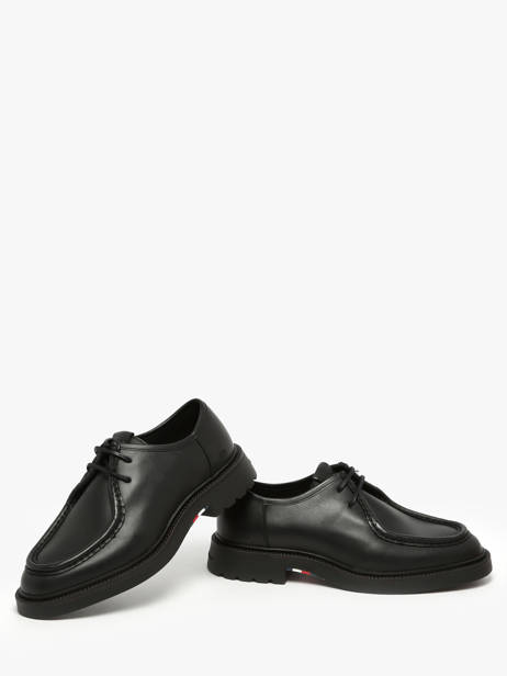 Chaussures Derbies En Cuir Tommy hilfiger Noir men 5588BDS vue secondaire 2