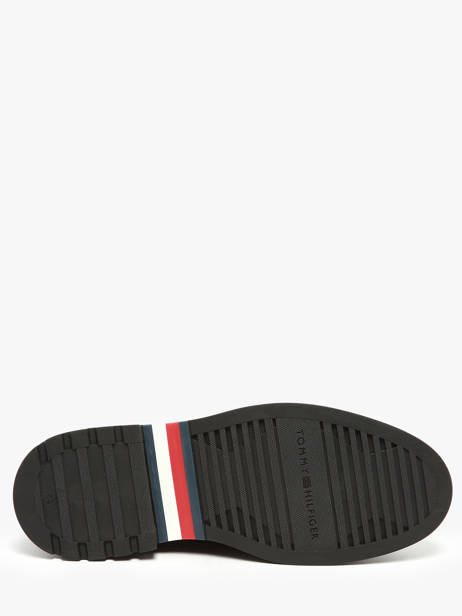 Chaussures Derbies En Cuir Tommy hilfiger Noir men 5588BDS vue secondaire 4