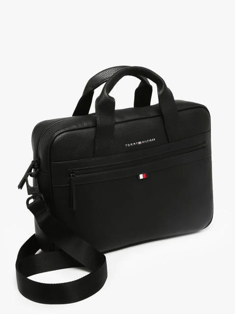 Porte Documents Essentiel Pc15'' Tommy hilfiger Noir essentiel AM09507 vue secondaire 1