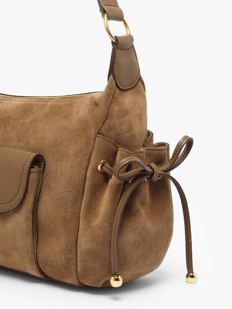 Sac Porté épaule Premium Cuir Gerard darel Beige premium DCS78400 vue secondaire 4