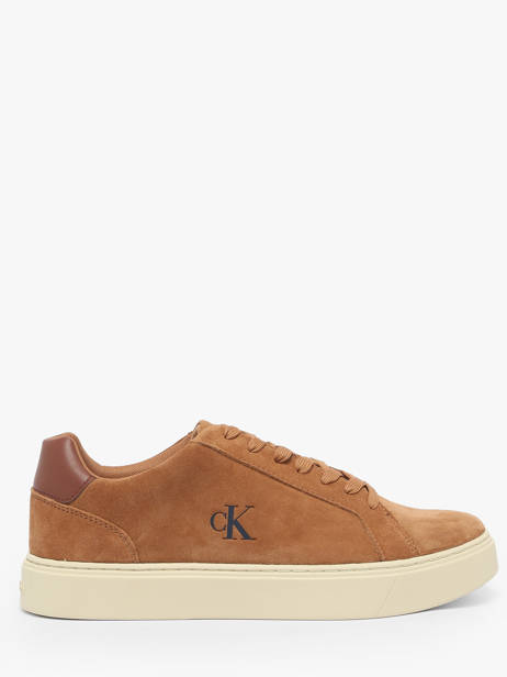 Sneakers En Cuir Calvin klein jeans Marron men YM01434