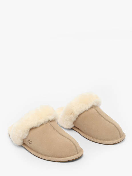 Chaussons Scuffette Ii En Cuir Ugg Beige women 1106872 vue secondaire 1