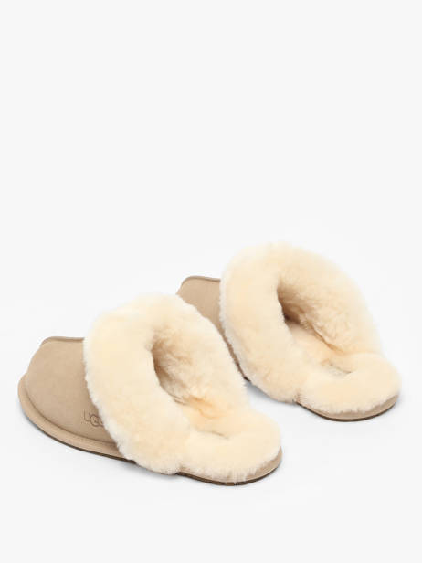 Chaussons Scuffette Ii En Cuir Ugg Beige women 1106872 vue secondaire 2