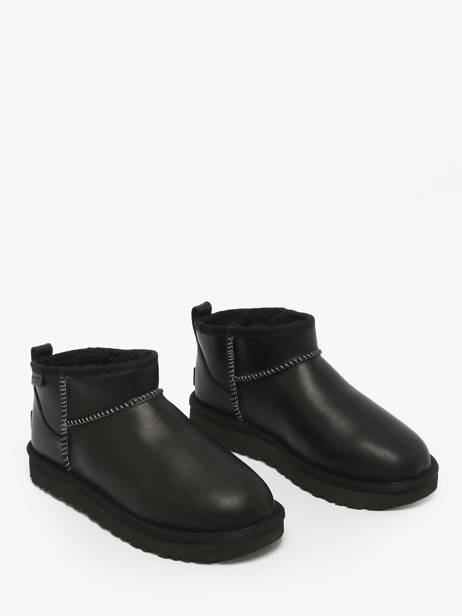 Bottines En Cuir Ugg Noir women 1163490 vue secondaire 1
