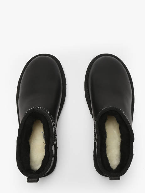 Bottines En Cuir Ugg Noir women 1163490 vue secondaire 3