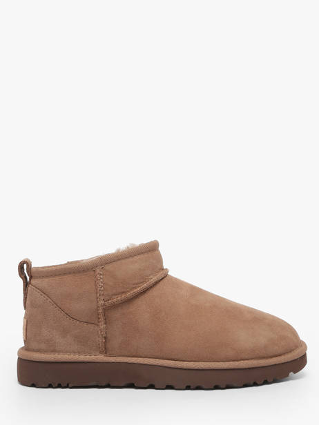 Boots Classic Ultra Mini En Cuir Ugg Marron women 1116109