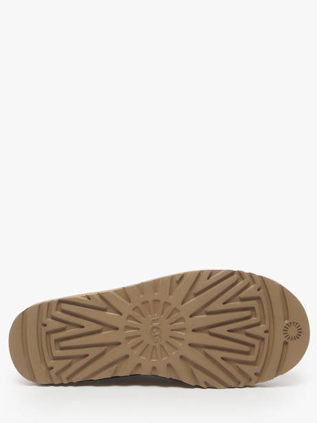 Chaussons En Cuir Ugg Beige women 1173891 vue secondaire 4