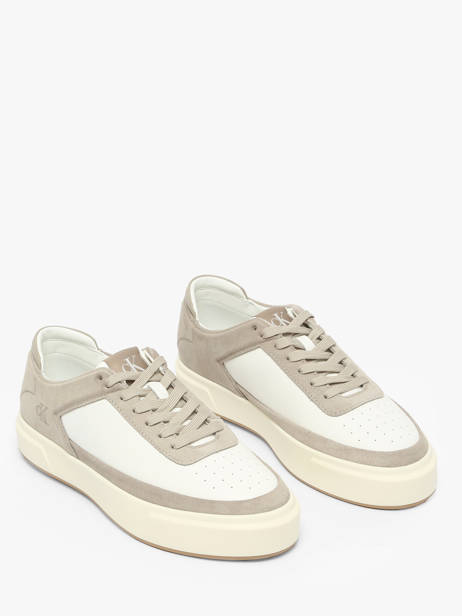Sneakers En Cuir Calvin klein jeans Blanc men YM01354 vue secondaire 1
