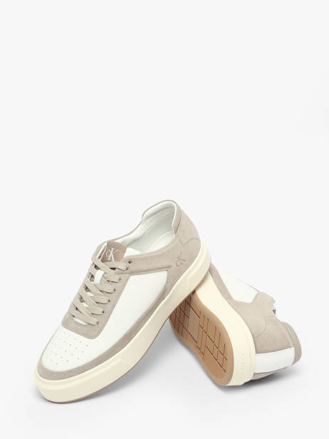 Sneakers En Cuir Calvin klein jeans Blanc men YM01354 vue secondaire 2