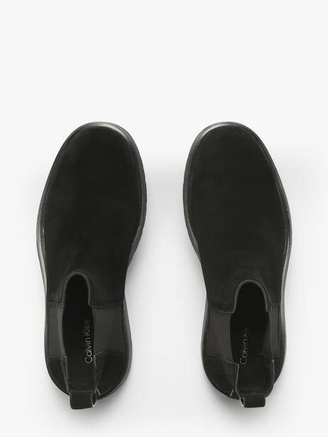 Sneakers En Cuir Calvin klein jeans Noir men YM01372 vue secondaire 3