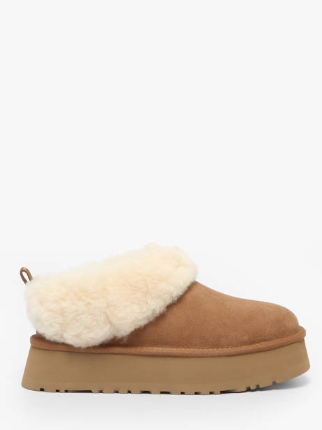 Bottines Plateforme En Cuir Ugg Marron women 1171393