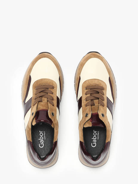 Sneakers En Cuir Gabor Marron women 20 vue secondaire 3
