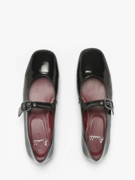 Ballerines En Cuir Aliwell Noir women A2717 vue secondaire 3