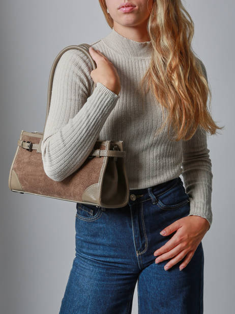 Sac Porté épaule Velvet Caviar Milano Marron velvet caviar VC25062 vue secondaire 1