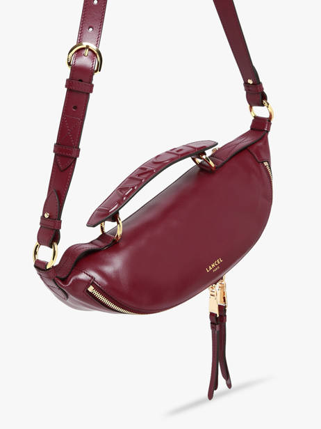 Small Leather Origami Crossbody Bag Lancel Violet origami A12527 other view 2