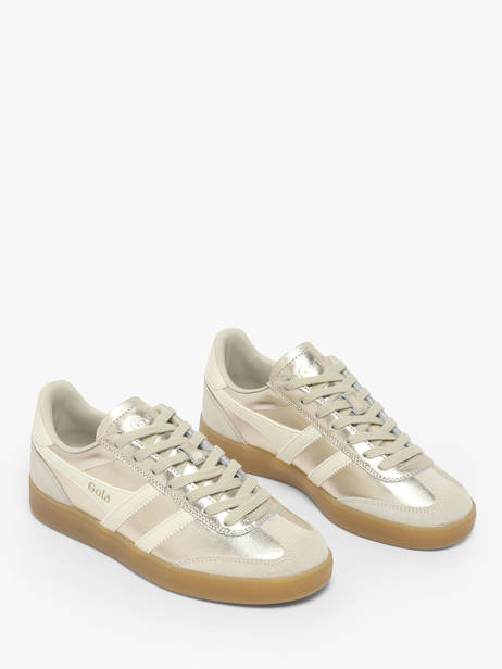 Sneakers In Leather Gola Gold women CLB783 other view 2