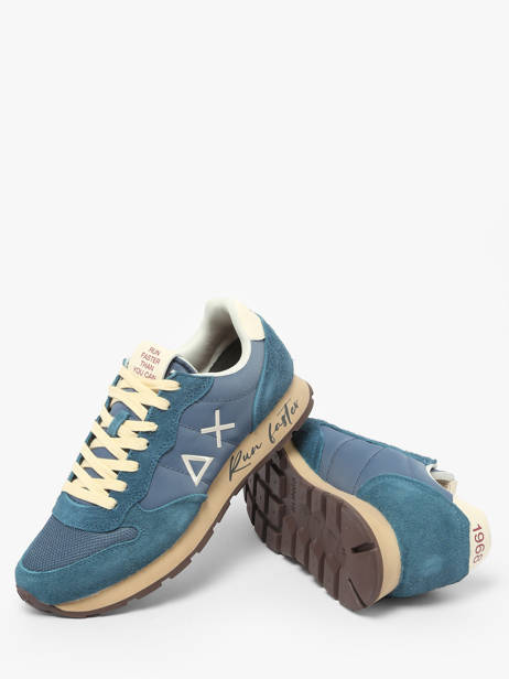 Boots In Leather Sun68 Blue men Z4510580 other view 2