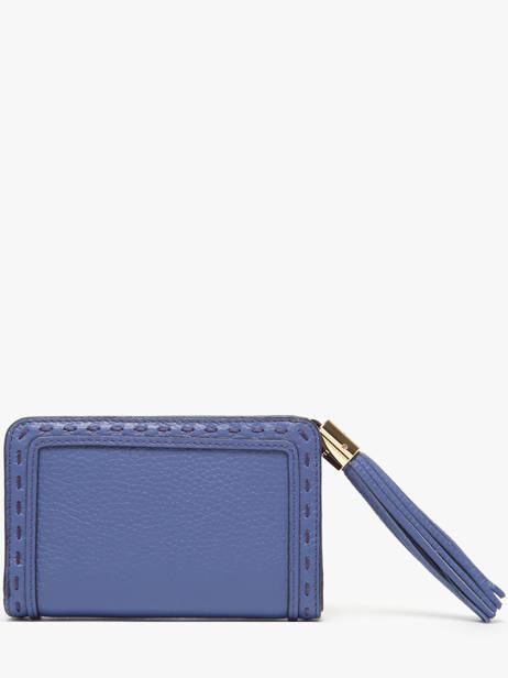 Portefeuille Compact Premier Flirt Cuir Lancel Bleu premier flirt A11136 vue secondaire 3