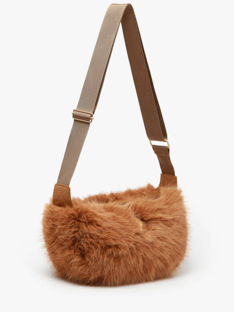 Shoulder Bag Doudou Fur Le voyage en panier Brown doudou AHP261 other view 2