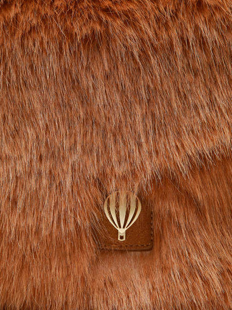 Shoulder Bag Doudou Fur Le voyage en panier Brown doudou AHP261 other view 3