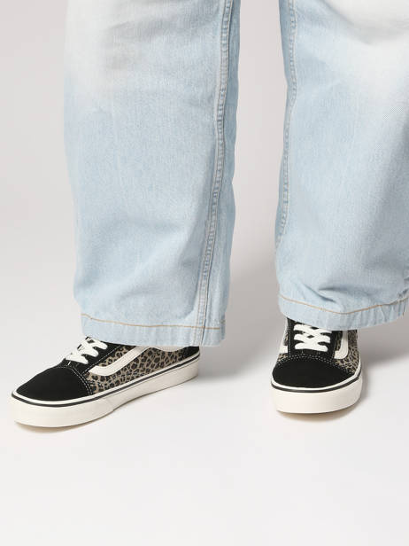 Sneakers Old Skool In Leather Vans Black women D6WYY61 other view 1