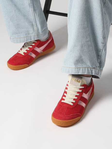 Sneakers Elan Glitz In Leather Gola Red women CLB790 other view 1