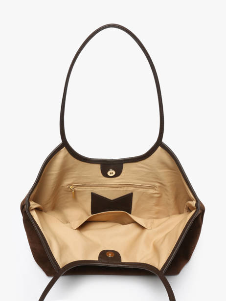 Suede Leather Milan Shoulder Bag Nat et nin Brown vintage MILAN other view 3