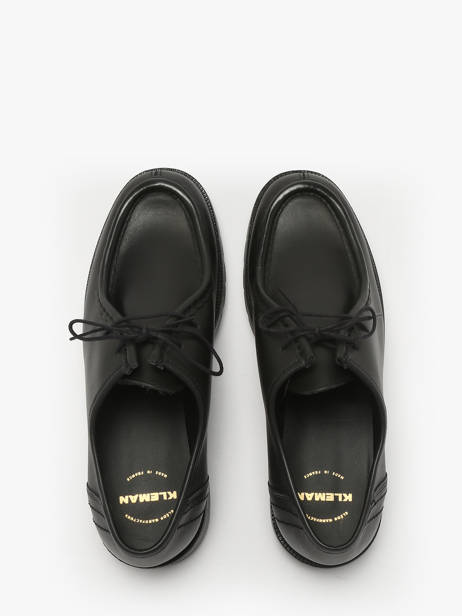 Derby Shoes In Leather Kleman Black men PADROR other view 3