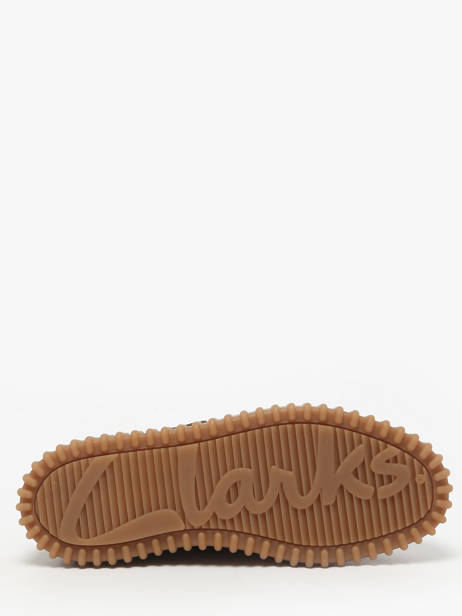 Ankle Derby Shoes In Leather Clarks Green women 26183872 other view 4