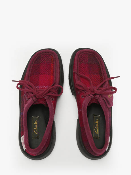 Derby Shoes Clarks Red women 26184947 other view 3