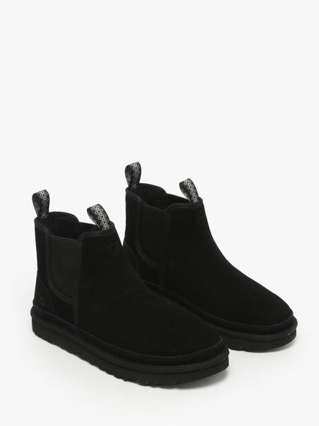Boots Neumel Chelsea In Leather Ugg Black men 1121644 other view 1