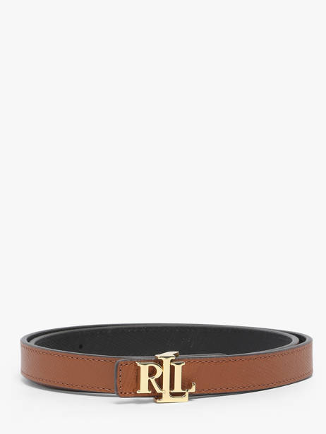 Small Reversible Women's Belt In Saffiano Leather Lauren ralph lauren Brown elmswood 12974560