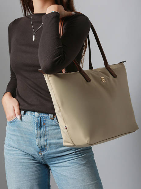 Sac Porté épaule A4 Popette Nylon Tommy hilfiger Beige popette AW17711 vue secondaire 1